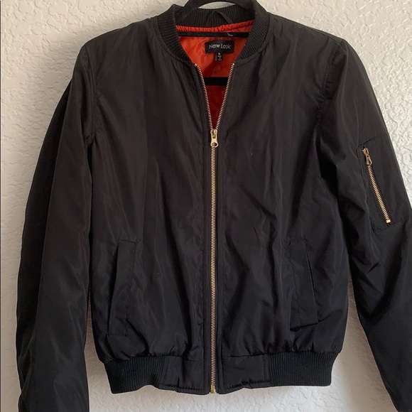 Black Bomber Jacket - Picture 3 of 5